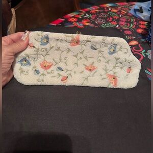 Beaded Clutch Floral